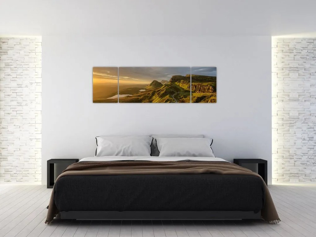 Obraz pasma górskiego (170x50 cm)