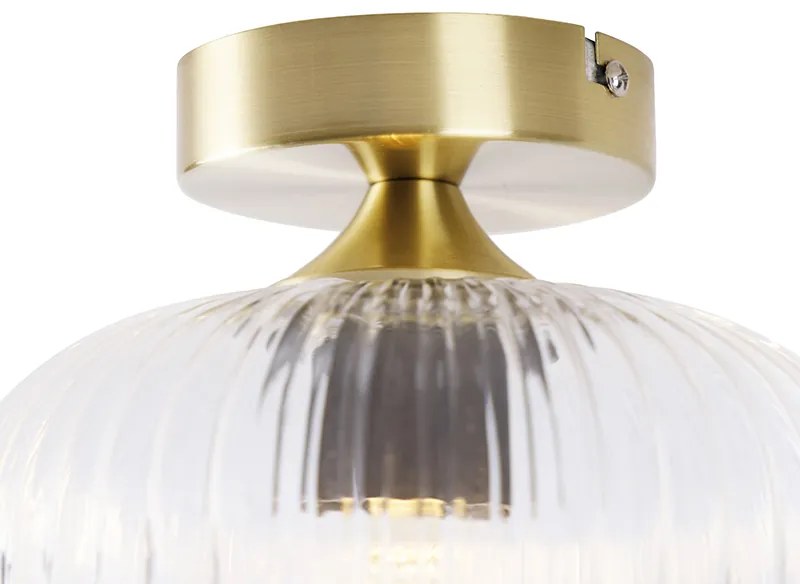 Lampa sufitowa w stylu art deco mosiądz - Karel ArtDeco Oswietlenie wewnetrzne