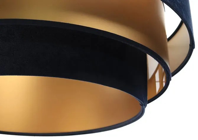 Granatowo-złota lampa wisząca glamour - S442 N2-Z79