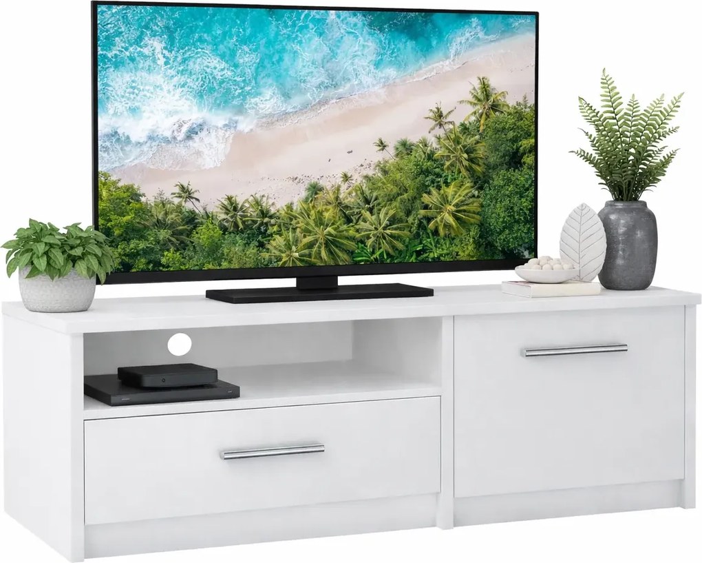 Biała szafka RTV N4-C53