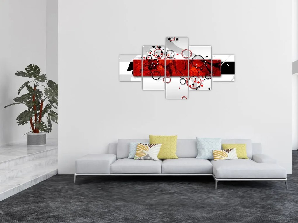 Obraz abstrakcji (125x70 cm)