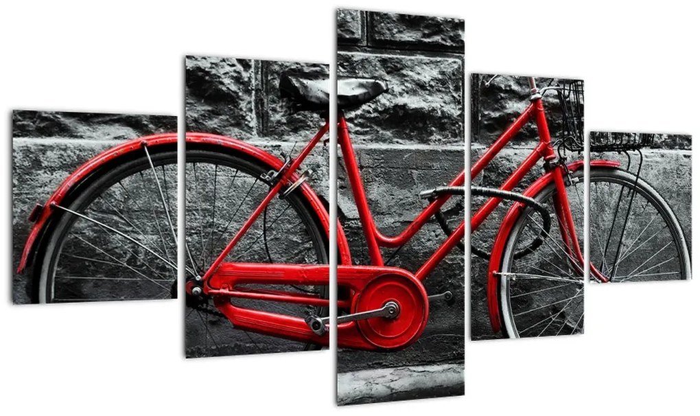 Obraz - Zabytkowy rower (125x70 cm)