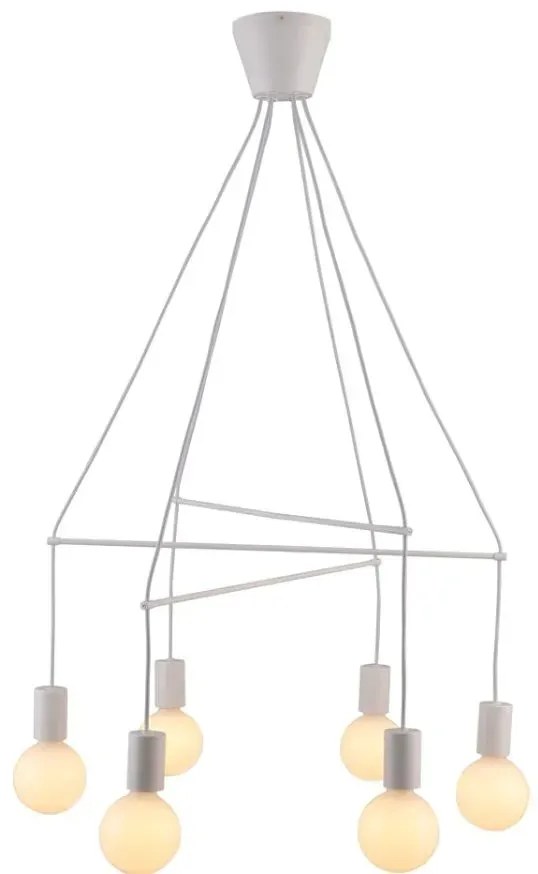 Industrialny żyrandol sześcioramienny - K168 R3-E12
