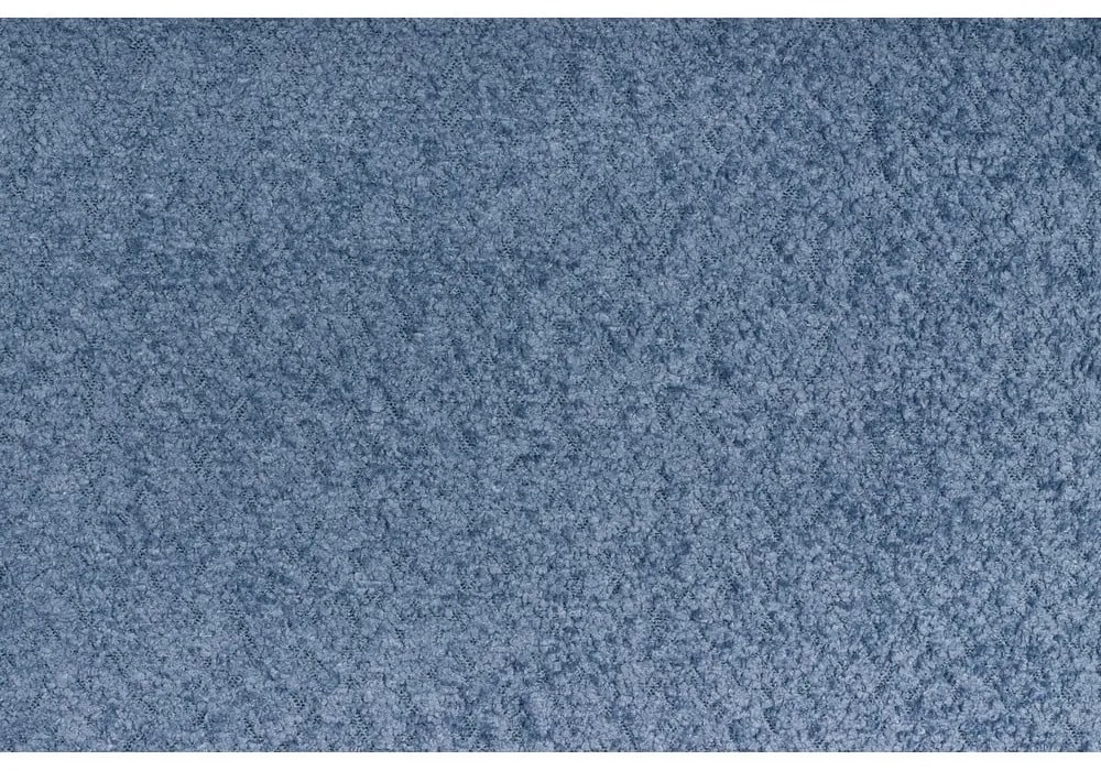 Niebieskie tapicerowane łóżko dwuosobowe ze stelażem 200x200 cm Tina – Ropez