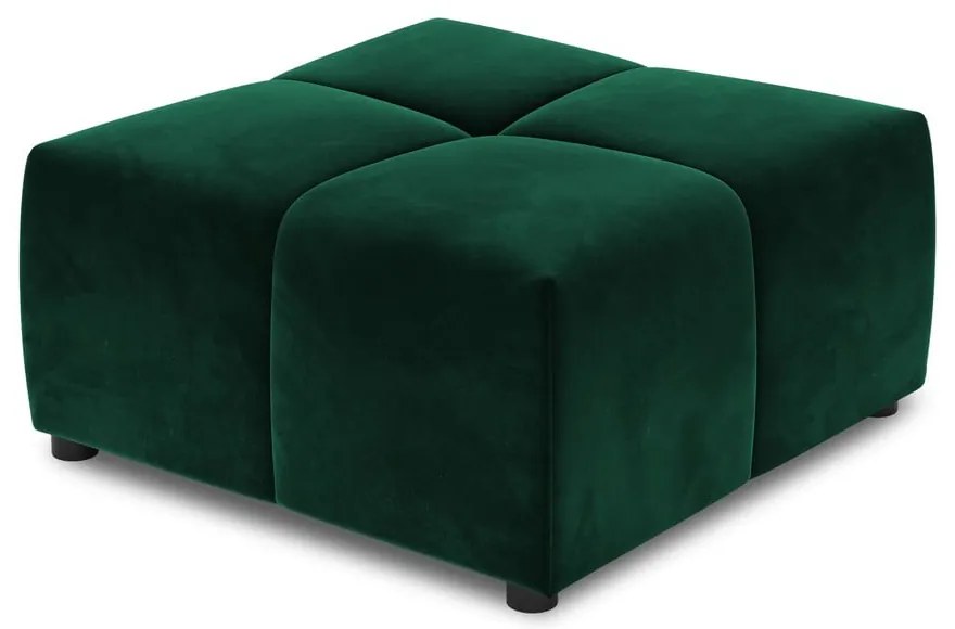 Zielony moduł aksamitnej sofy Rome Velvet – Cosmopolitan Design