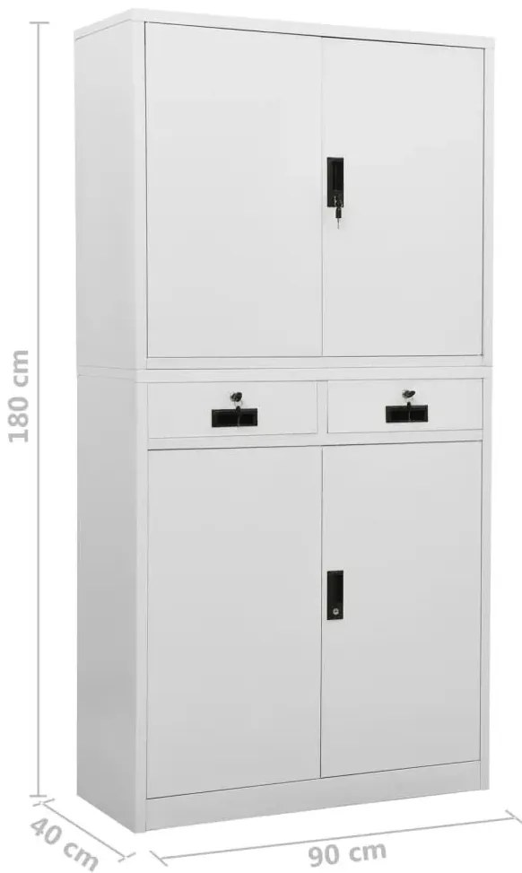 Stalowa szafa biurowa na dokumenty i segregatory R1-A89