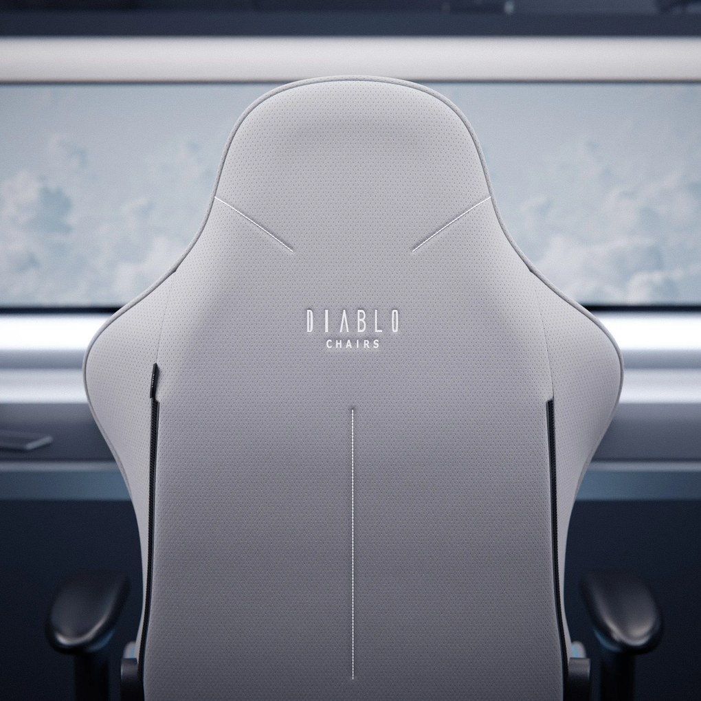 Fotel gamingowy materiałowy niebieski: Diablo X-Starter