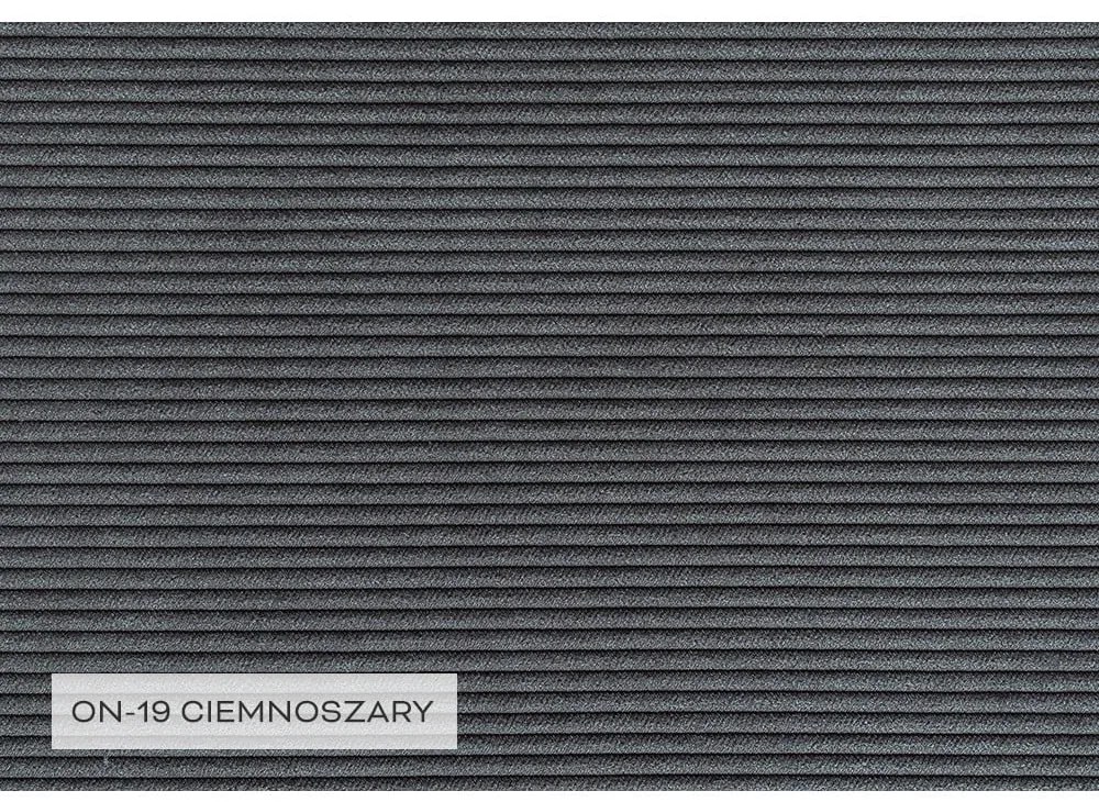 Ciemnoszary sztruksowy rozkładany narożnik (lewostronny) Lofty Lilly – Miuform