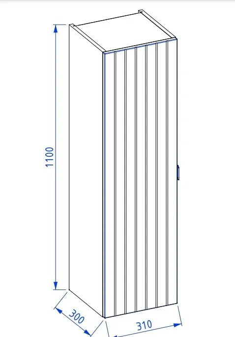 Szafka łazienkowa HARMO 31 cm kaszmir półmat KROFAM