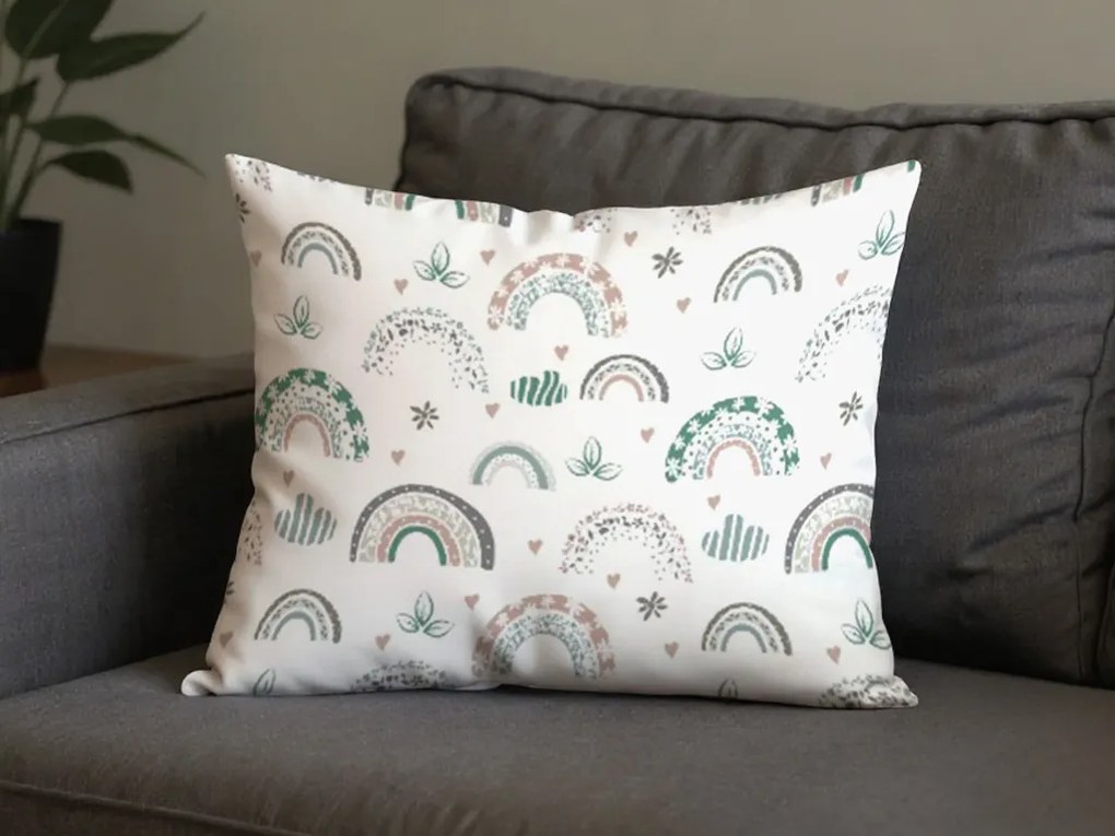 Zestaw 2 szt. dekoracyjnych poszewek na poduszkę RAINUBI 40x60 cm, biała