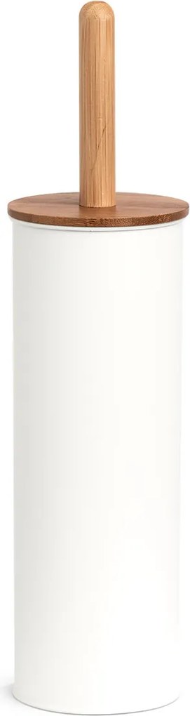 Szczotka WC z metalu i bambusa, Ø 10 cm