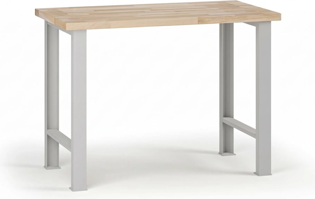 Stół warsztatowy G7, blat bukowy, 1200 x 800 x 840 mm