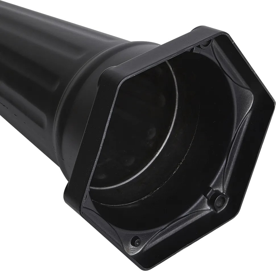 Klasyczny lampion ogrodowy czarny z miedzią 220 cm 3-źródła światła IP44 - Havana