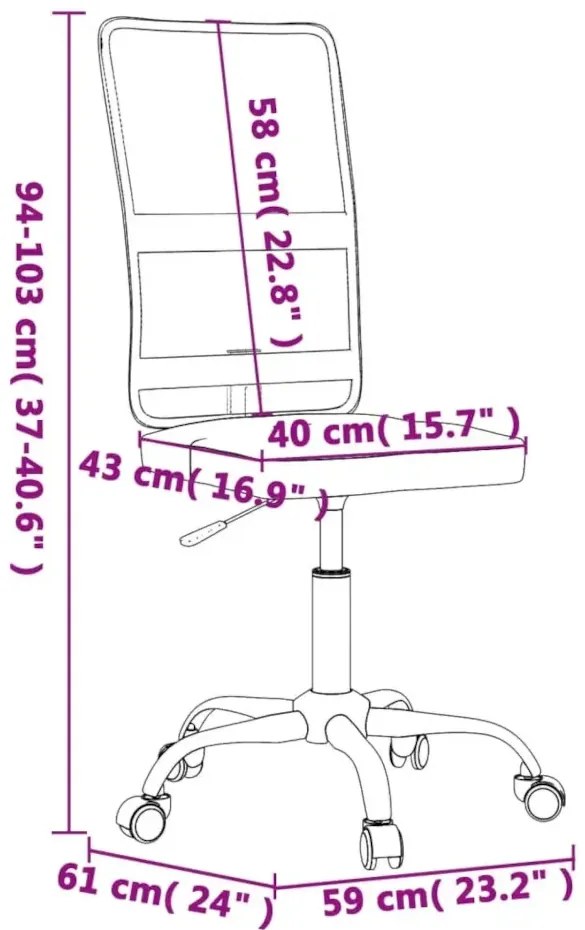 Różowe regulowane krzesło biurowe W4-H84
