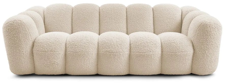 Beżowa sofa z materiału bouclé 232 cm Hippolyte – Bobochic Paris