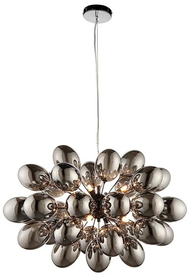 Endon 80124 - Żyrandol na lince INFINITY 8xG9/28W/230V czarny/dym