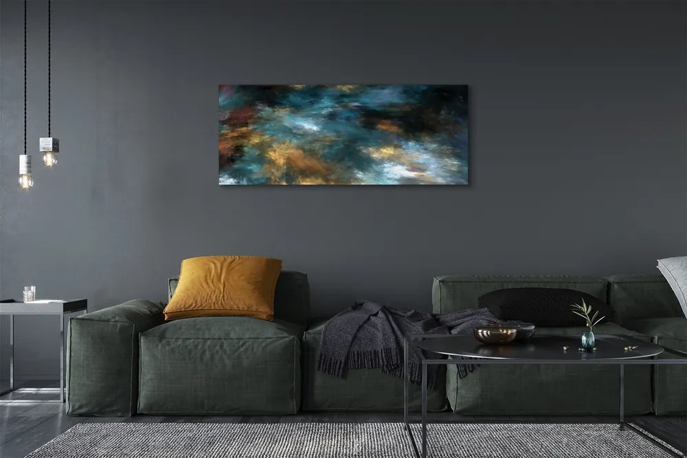 Zdjęcie na płótnie Abstrakcyjne Kolorowe Mazaje