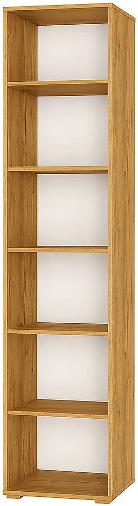 Nowoczesny regał wąski 40 cm dąb craft złoty A1-D91