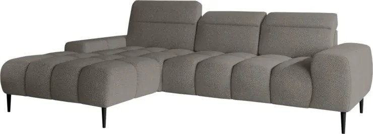 Narożnik GIANO S układ L Lewostronny z elektryczną regulacją siedziska w ktaninie AUSTIN 04 WERSAL