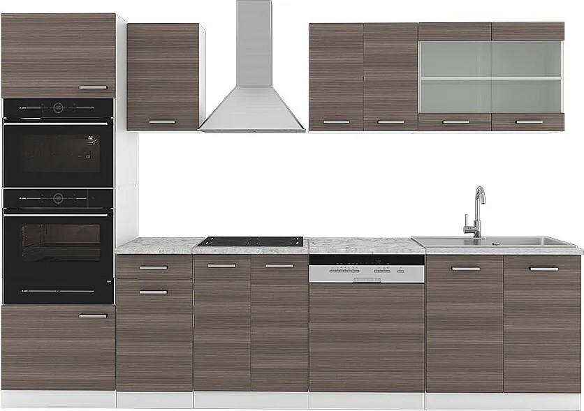 Aneks kuchenny szlachetny szary/biały 300x60x81.6 r-line