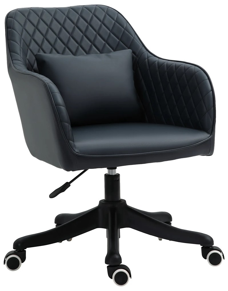 Vinsetto Ergonomiczny fotel biurowy z masażem krzesło obrotowe z funkcją wibracji szary | Aosom PL