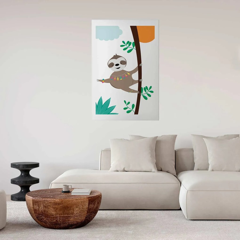 Plakat Wesoły leniwiec 40x60 cm bez ramy z marginesem ARTGEIST B