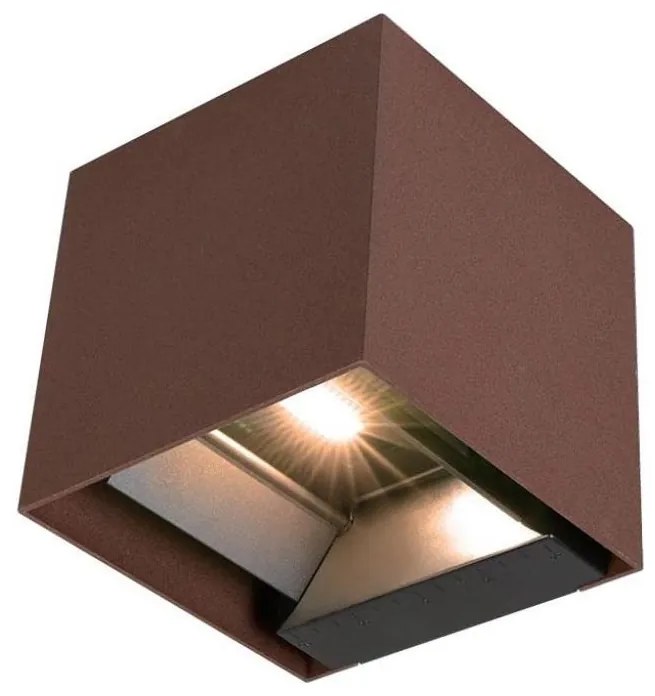 LED Kinkiet solarny z czujnikiem LED/9W/3,7V IP65 4000K 2600 mAh brązowy
