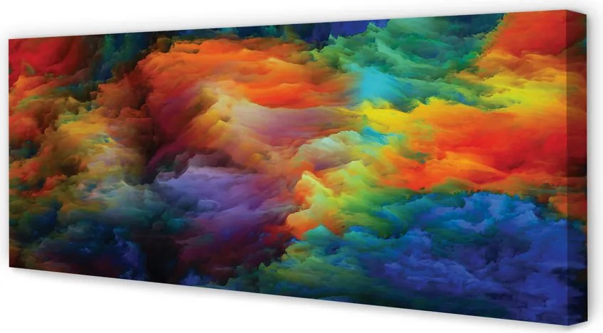 Obraz canvas na ścianę Trójwymiarowe Kolorowe Fraktale