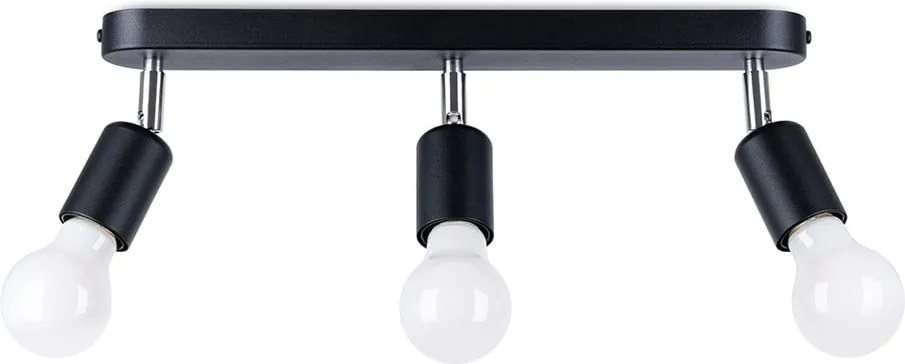 Czarna metalowa lampa sufitowa ø 6 cm Brando – Sollux