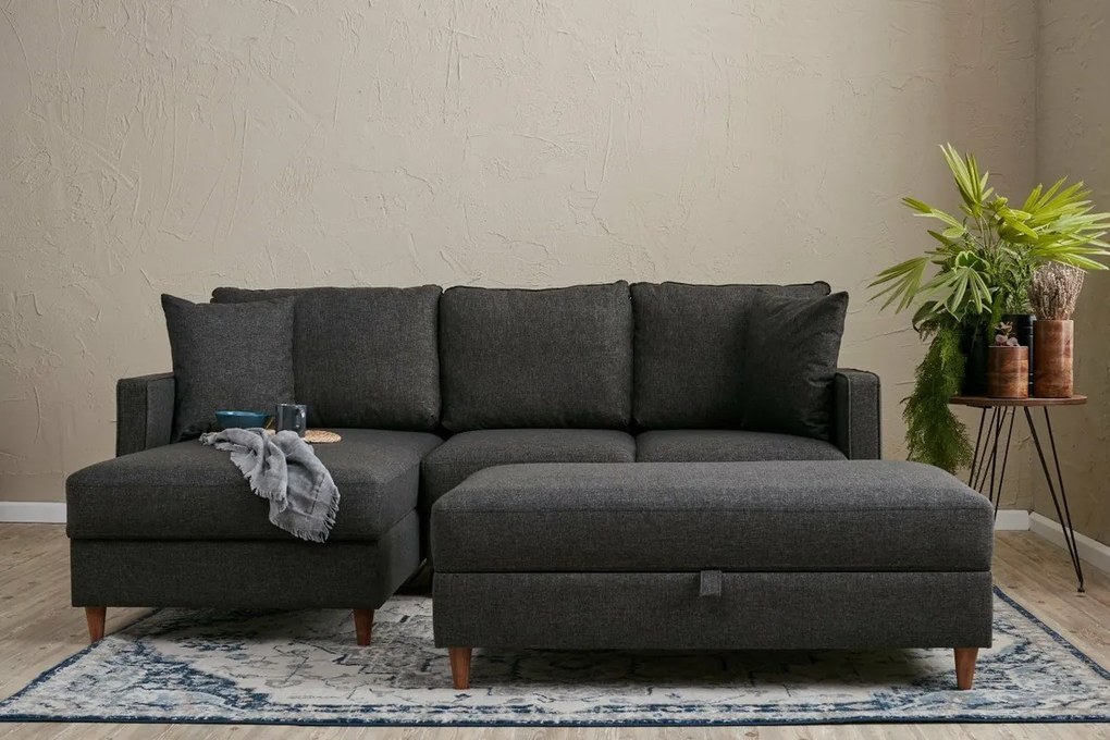 Sofa narożna Eva Left Anthracite