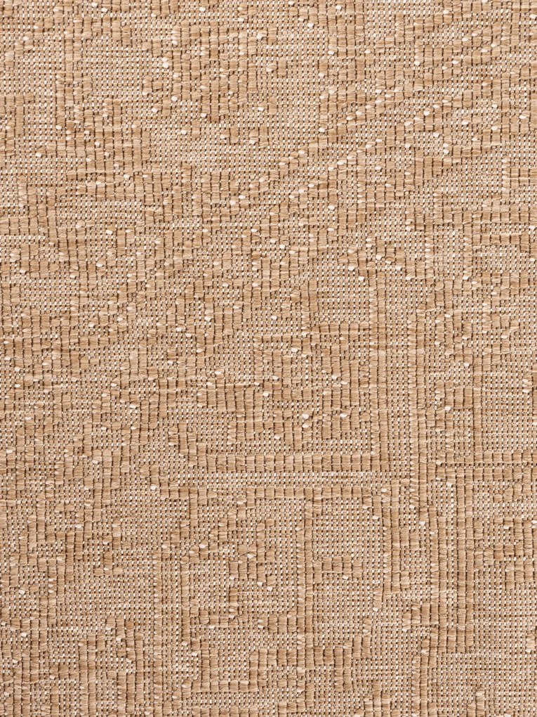 Dywan zewnętrzny dwustronny Duet beżowo-kremowy 160 cm x 160 cm koło