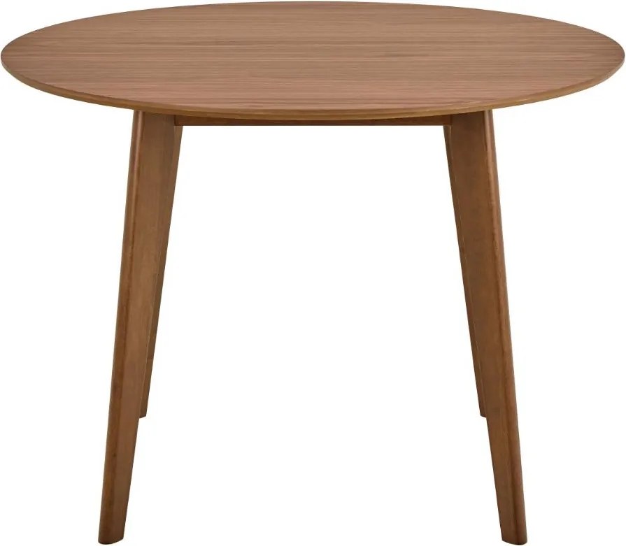 Okrągły nierozkładany stół Roxby Actona 105 cm, kolor orzech