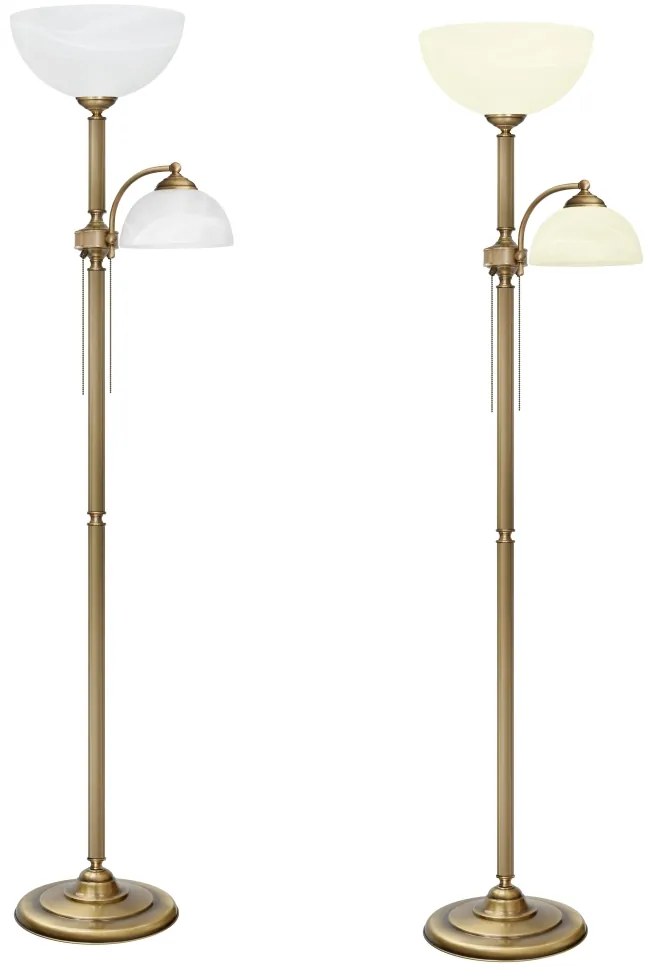 Lampa podłogowa z mosiądzu V-P2