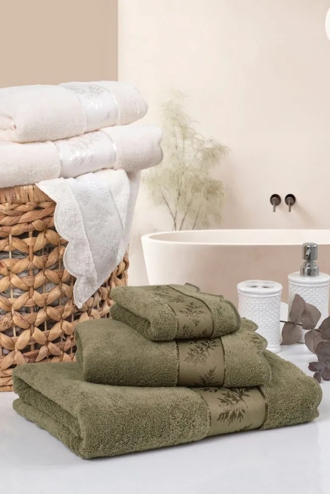 Mały ręcznik LORA 30 x 50 cm Khaki