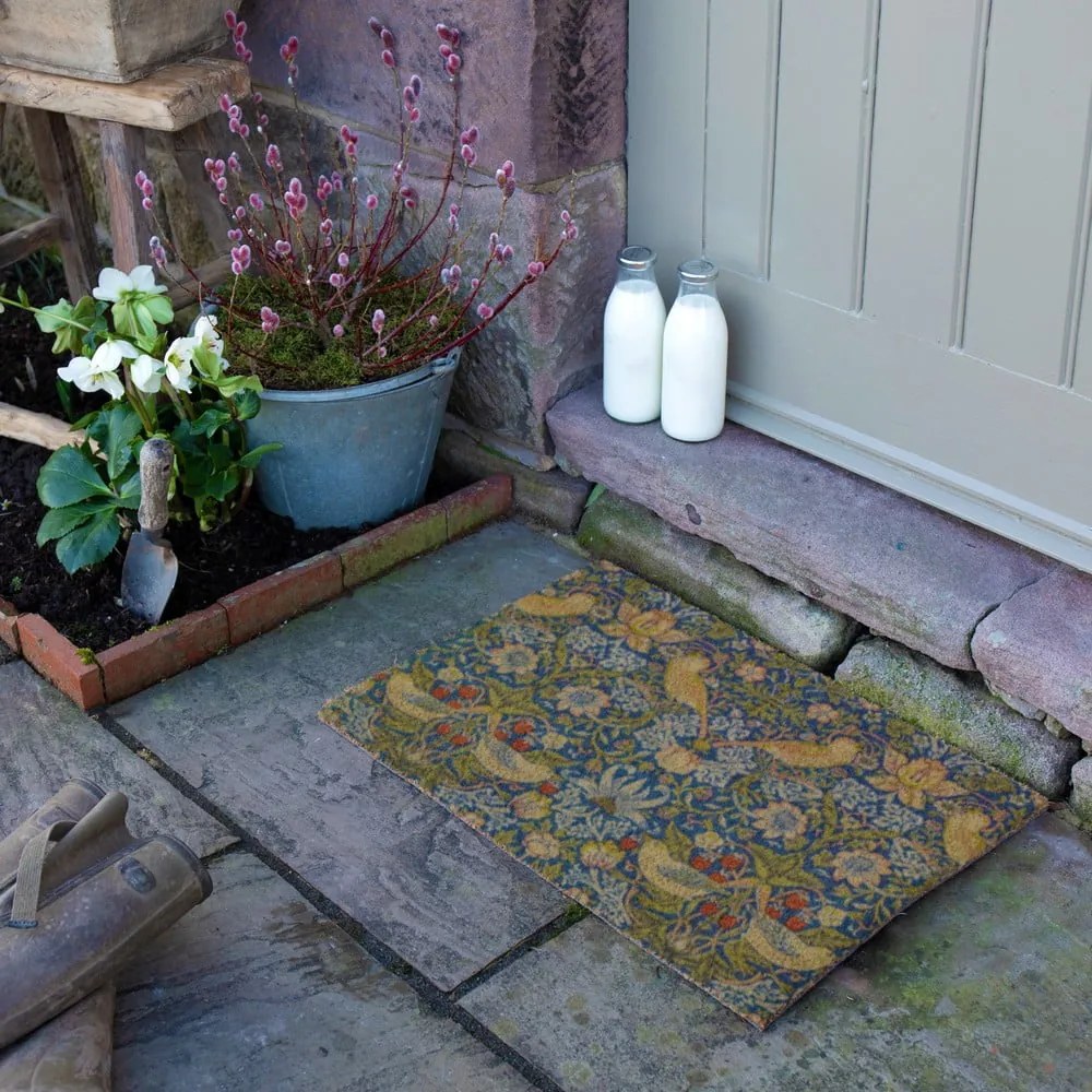 Wycieraczka z włókna kokosowego 60x90 cm William Morris Strawberry Thief – Artsy Doormats