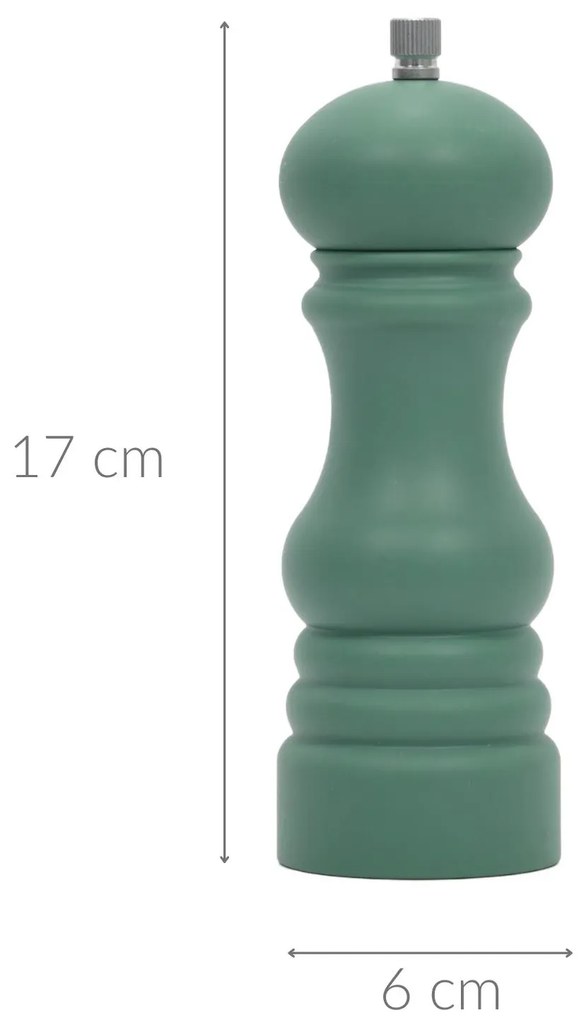 Młynek do pieprzu z tworzywa sztucznego, Ø 6 x 17,5 cm