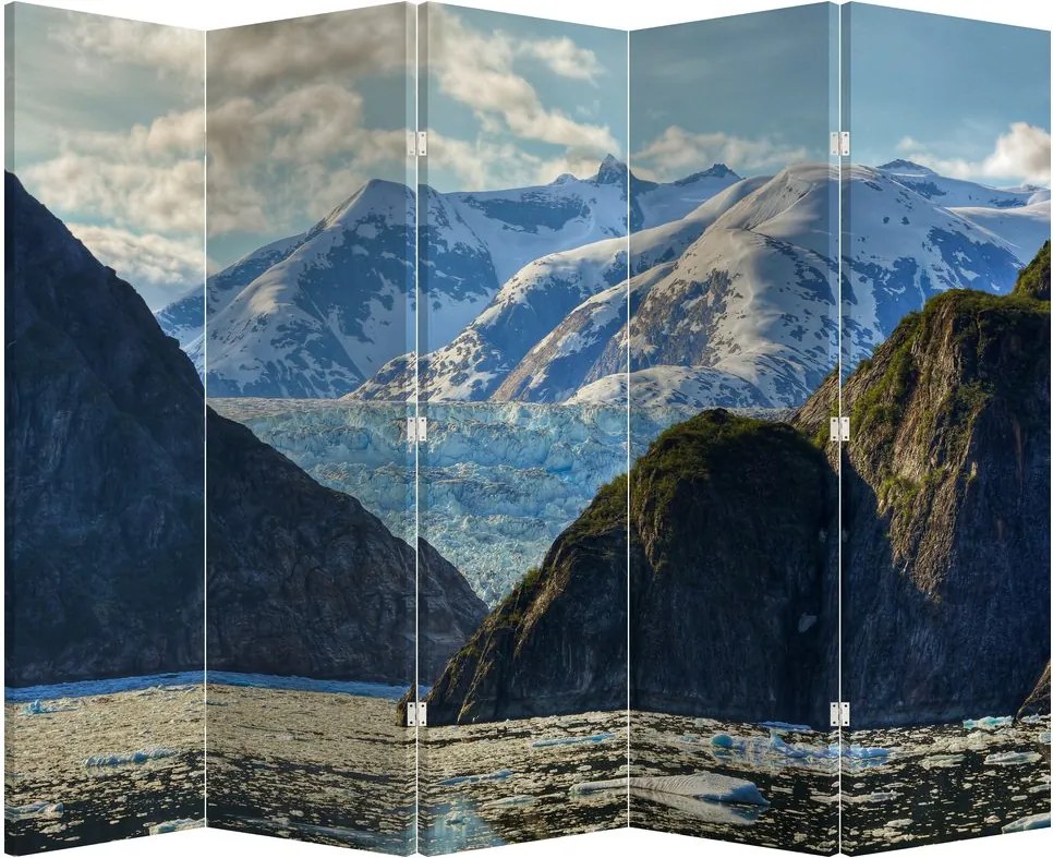 Parawan - Krajobraz z górami (210x170 cm)