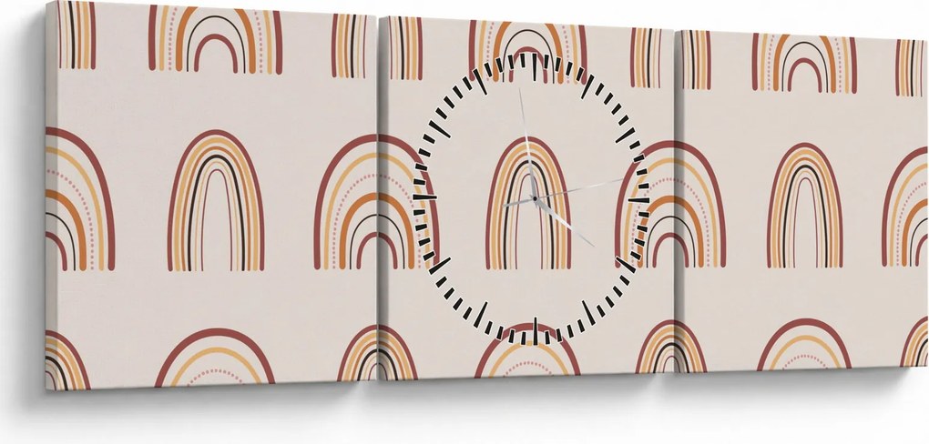 Obraz - Kreacje marzeń N⁰3 (z zegarem) (90x30 cm)