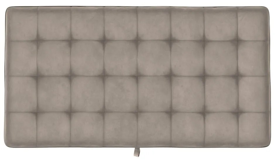 Szary aksamitny podnóżek Presley – Støraa