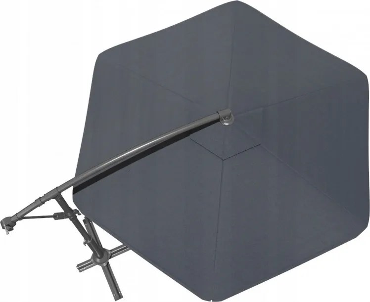 Składany parasol ogrodowy ARCADIA 300 cm, szary