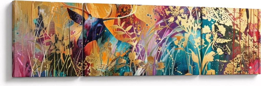 Obraz - Abstrakcyjny obraz natury (170x50 cm)