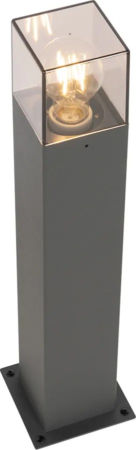 Nowoczesna lampa podłogowa zewnętrzna 50 cm ciemnoszara IP44 - Denmark