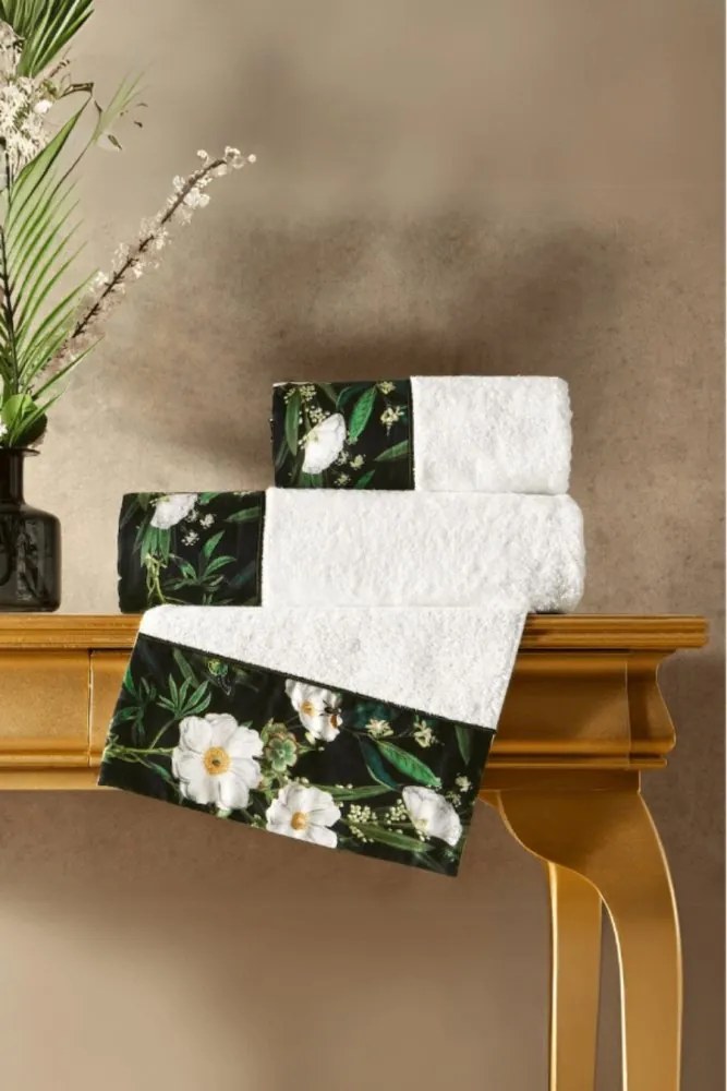 Podarunkowy zestaw ręczników CALDERON, 3 szt Biały Zestaw (ręcznik 30x50cm, ręcznik 50x100cm, ręcznik 75x150cm)