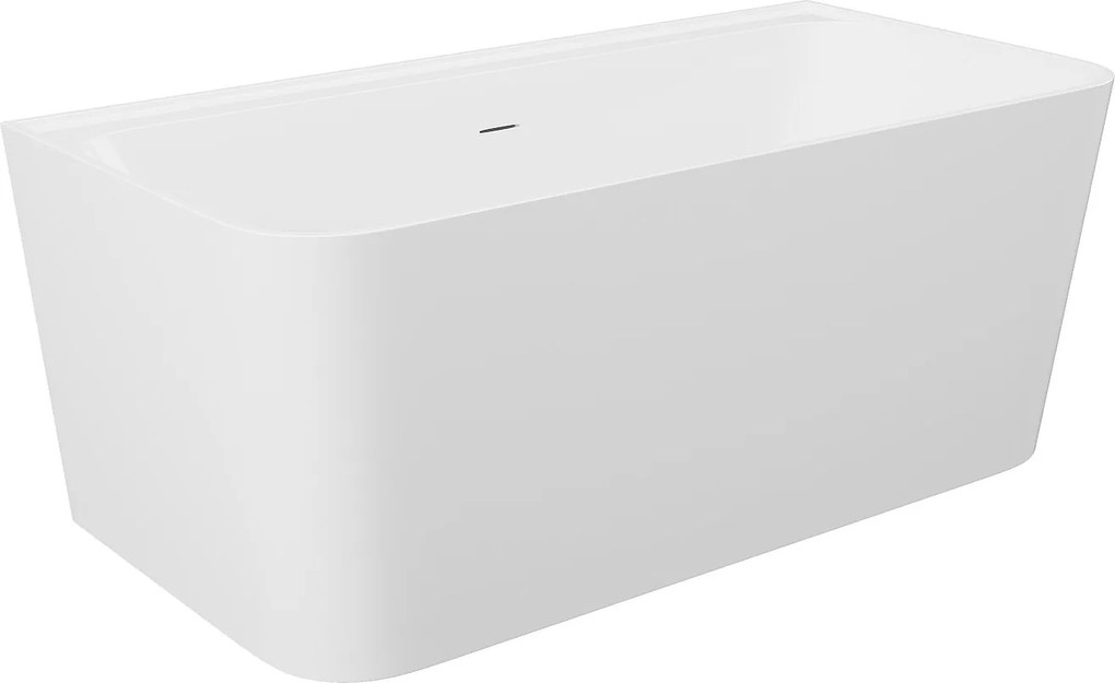 Wanna wolnostojąca przyścienna prostokątna - 216 l - 150 x 75 x 60 cm - Biały z połyskiem - Akryl - ATESA