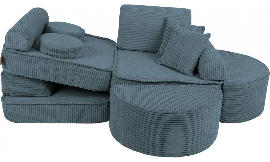 Pocket sofa max aesthetic turkusowa - meowbaby®