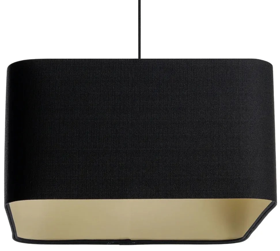 Lampa wisząca KWADRO LEN 005-40w30 czarna/beżowa BPS KONCEPT