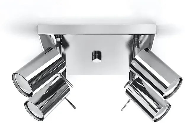 Kwadratowy plafon z 4 reflektorami - EX684-Sewo