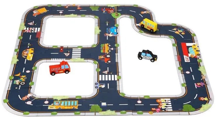 Tooky toy droga puzzle dla dzieci autostrada makieta 21 el. certyfikat fsc