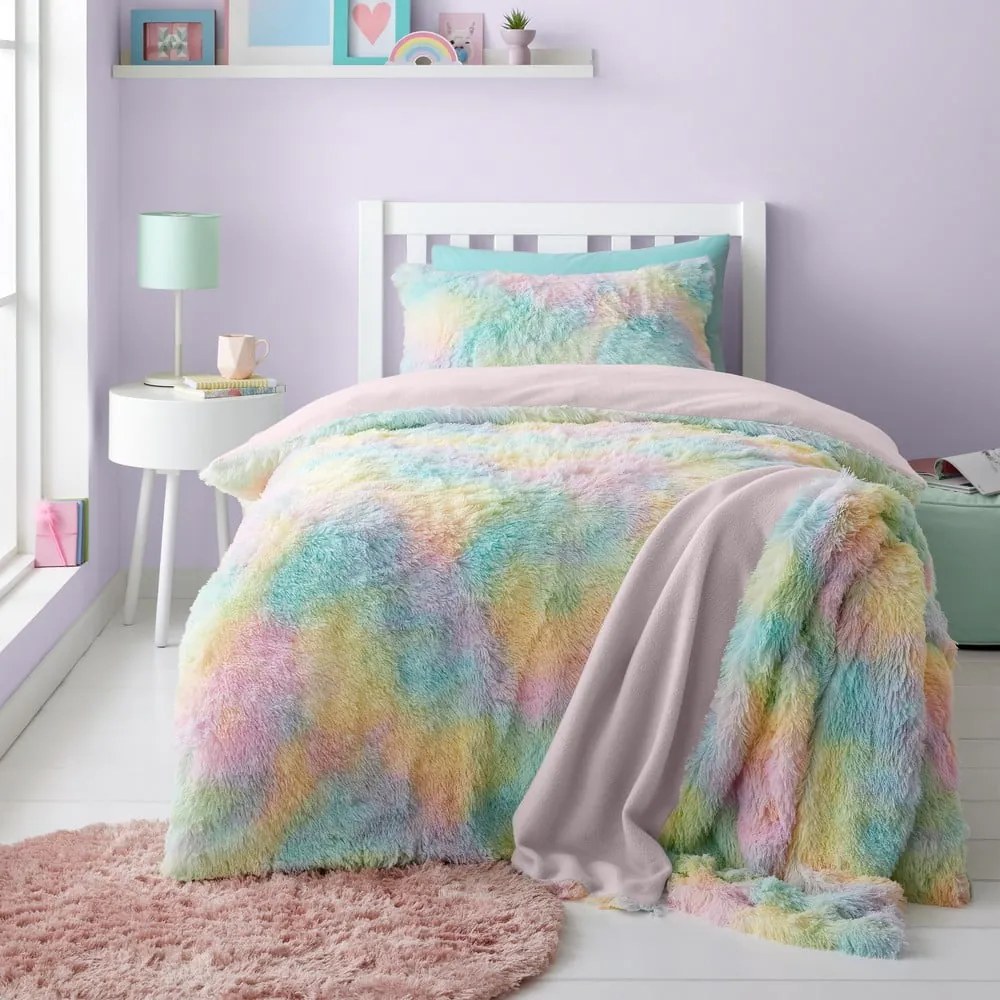 Koc dziecięcy z mikropluszu 130x170 cm Rainbow Cuddly – Catherine Lansfield