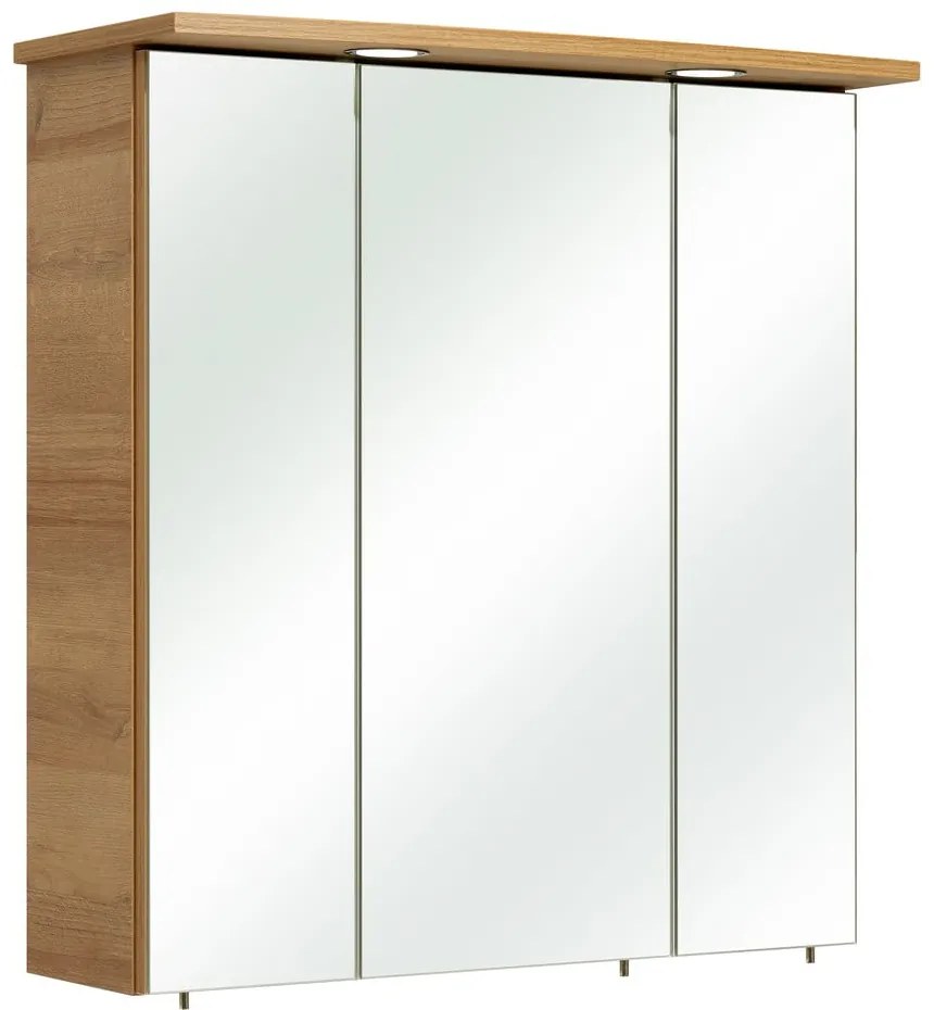 Szafka łazienkowa w dekorze dębu w naturalnym kolorze 72x65 cm Quickset 318 – Pelipal